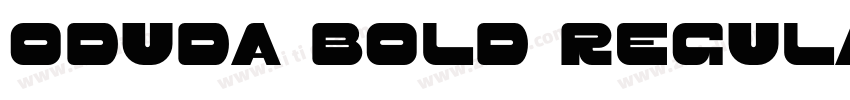 Oduda Bold Regular字体转换